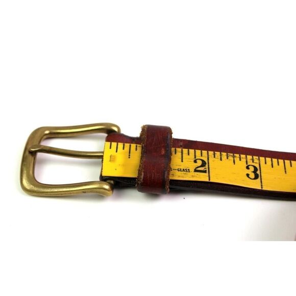 Eddie Bauer BROWN GENUINE LEATHER 1 1/8"Wd CASUAL DRESS MEN'S BELT Sz 42 (65T - Picture 11 of 16